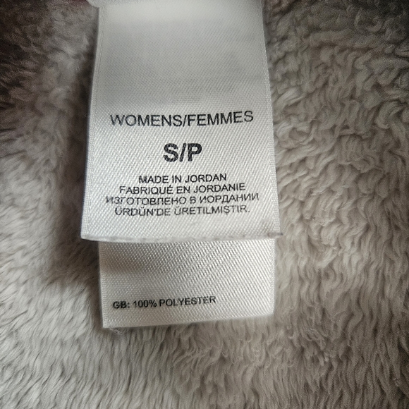 Small North Face Fleece 1/4 Zip Light Beige Kangaroo Pocket High Neck Womens - Picture 5 of 7